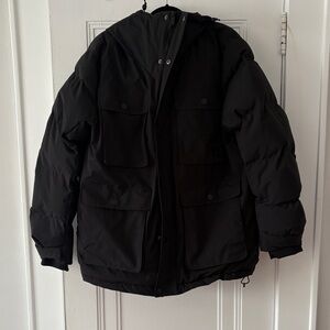 Frank & Oak Men's Classic Black Puffer Coat NWT size L